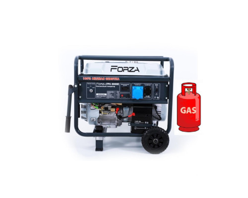 Генератор газ/бензиновий FORZA FPG 9800E 7.0/7.5 кВт з електрозапуском
